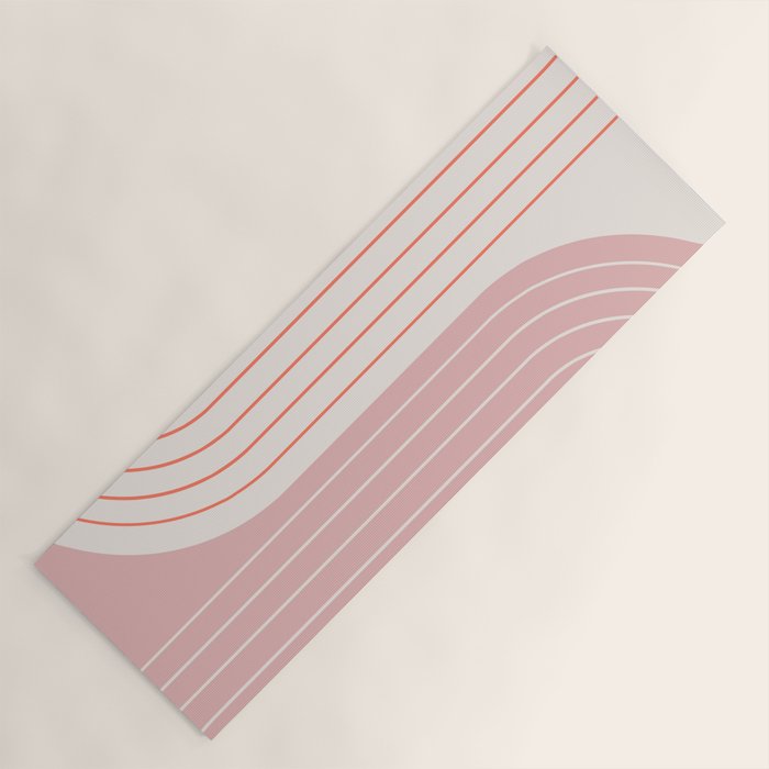 Two Tone Line Curvature XIX Yoga Mat Gallery Image 1