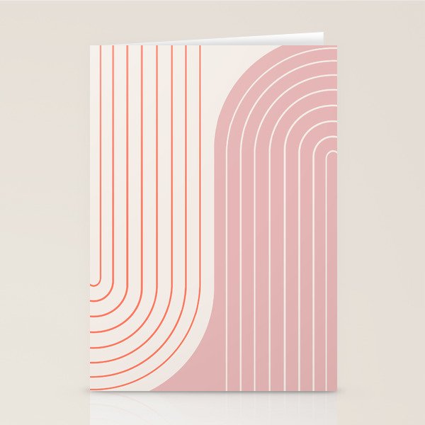 Two Tone Line Curvature XIX Stationery Card Gallery Image 2