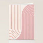 Two Tone Line Curvature XIX Stationery Card Gallery Image 2