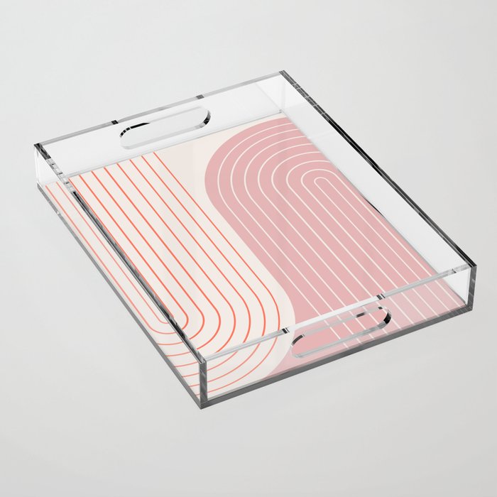 Two Tone Line Curvature XIX Acrylic Tray Gallery Image 1