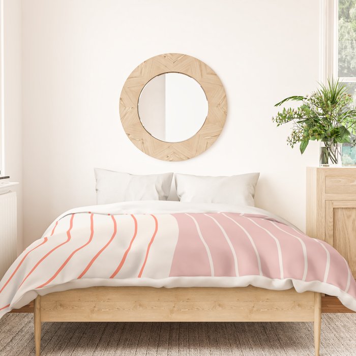 Two Tone Line Curvature XIX Duvet Cover Gallery Image 3