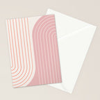 Two Tone Line Curvature XIX Stationery Card Gallery Image 2