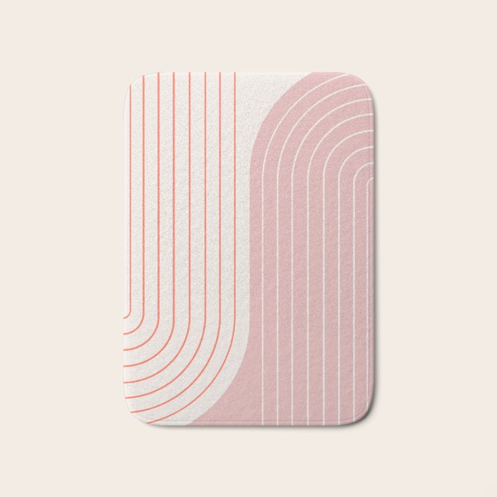 Two Tone Line Curvature XIX Bath Mat Gallery Image 1