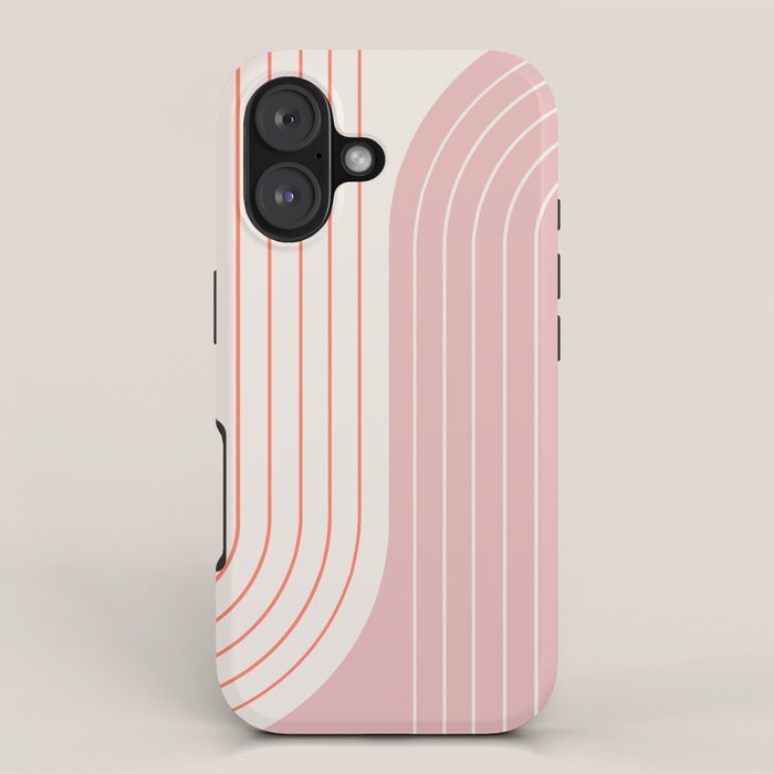 Two Tone Line Curvature Xix Iphone Case