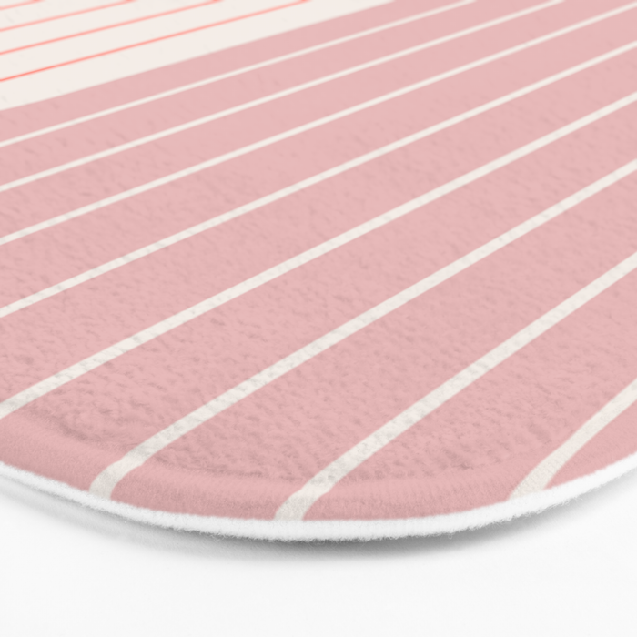 Two Tone Line Curvature XIX Bath Mat Gallery Image 3