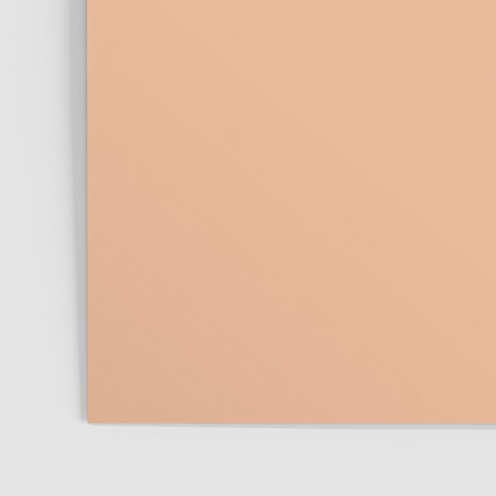 CARAMEL CREAM SOLID COLOR Plain Peach Pastel Shade Poster Gallery Image 3