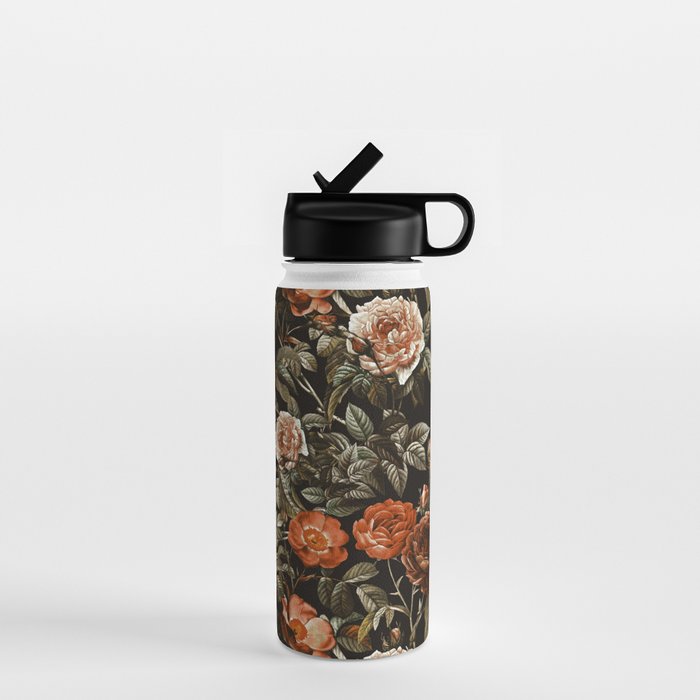 Autumn Winter Flowers Water Bottle Gallery Image 1