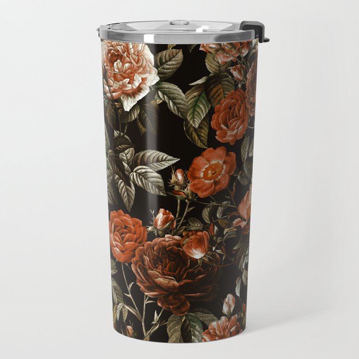 Autumn Winter Flowers Travel Mug Gallery Image 2