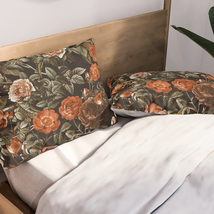 Autumn Winter Flowers Pillow Sham Gallery Image 2