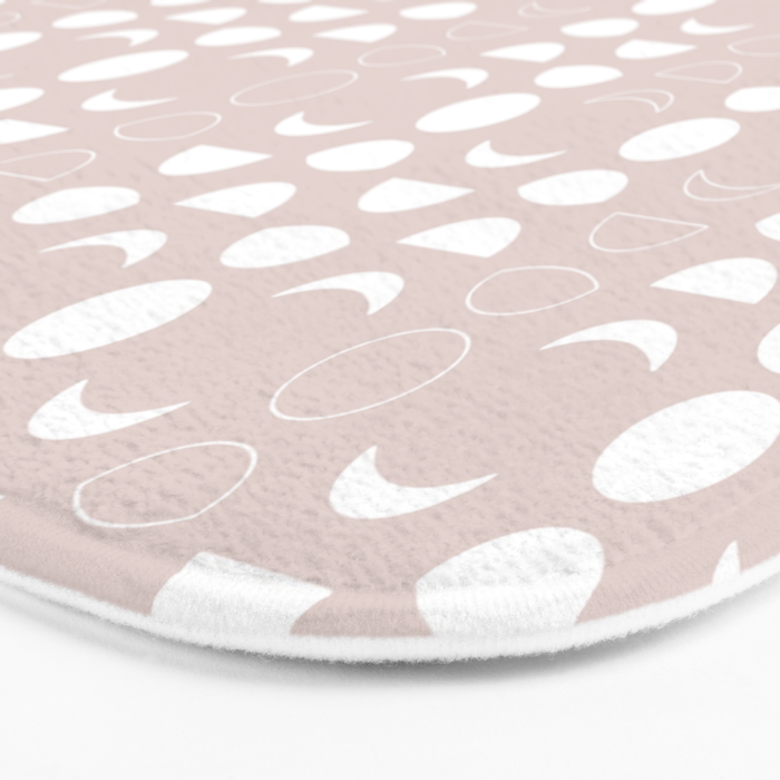 Moon Phases (Light Blush) Bath Mat Gallery Image 3