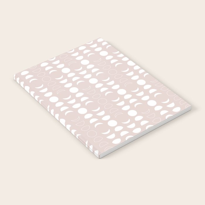 Moon Phases (Light Blush) Notebook Gallery Image 1