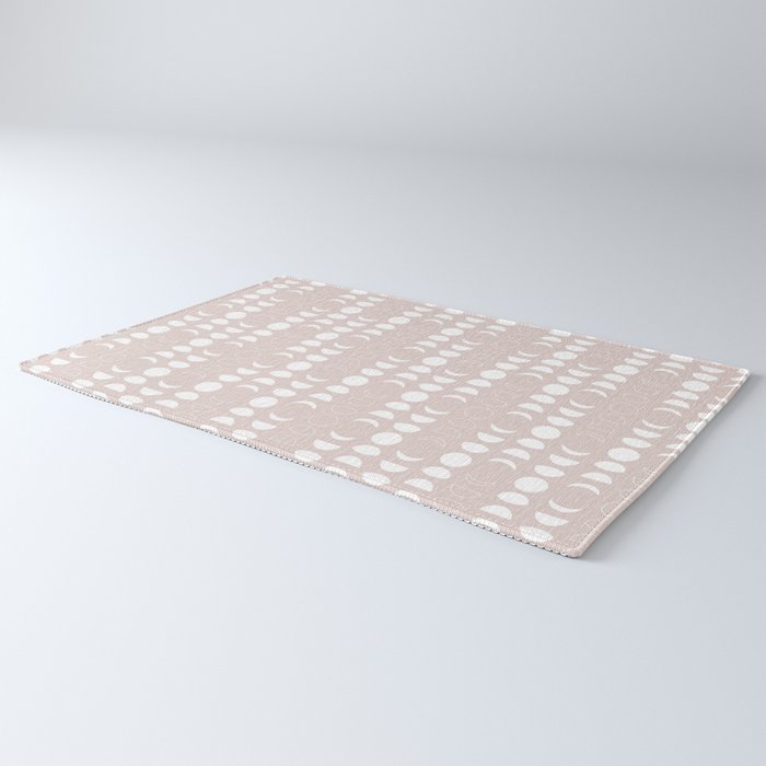 Moon Phases (Light Blush) Rug Gallery Image 3