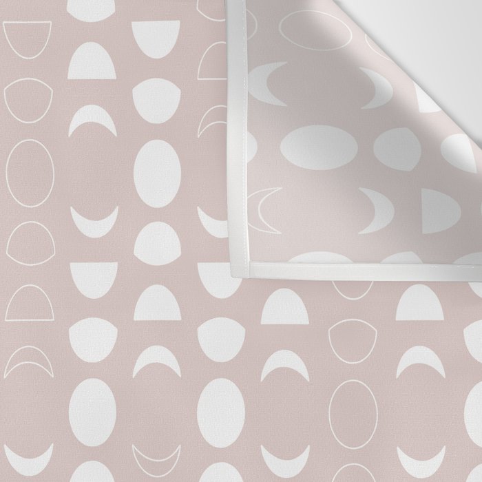 Moon Phases (Light Blush) Wall Tapestry Gallery Image 3