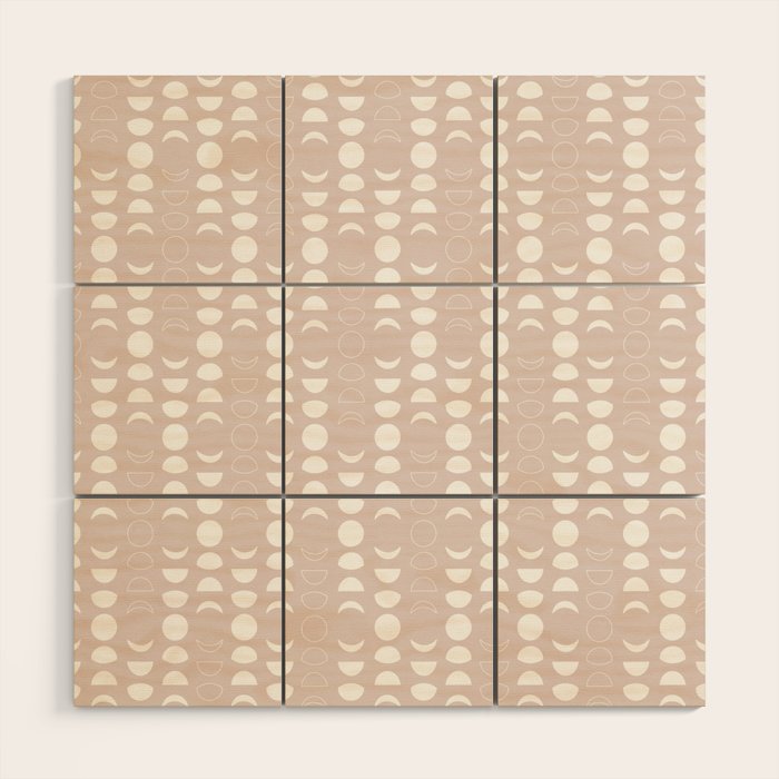 Moon Phases (Light Blush) Wood Wall Art Gallery Image 1