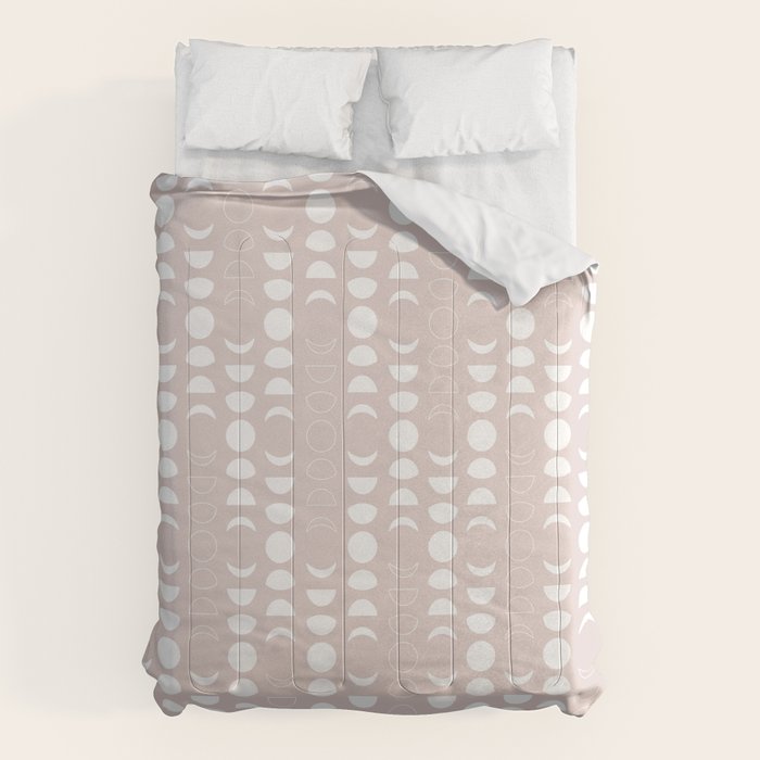 Moon Phases (Light Blush) Comforter Gallery Image 6