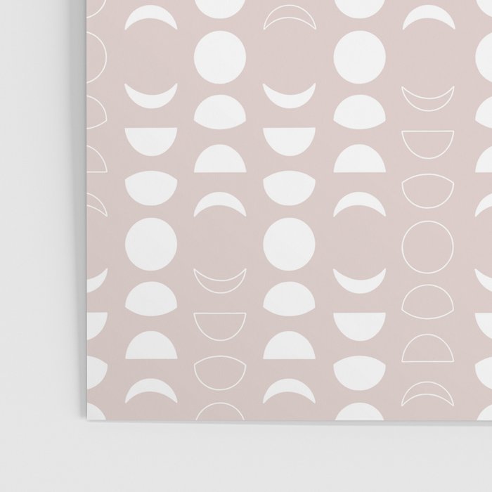 Moon Phases (Light Blush) Poster Gallery Image 3