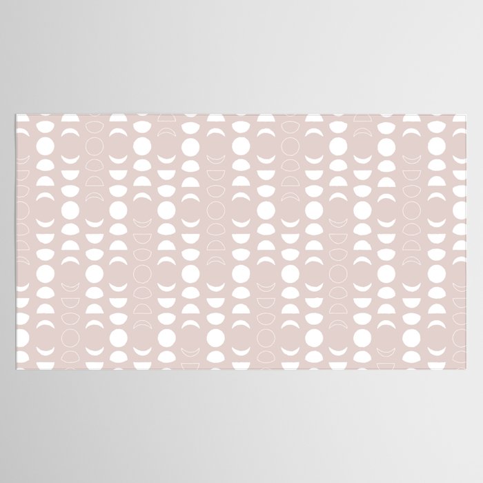 Moon Phases (Light Blush) Tablecloth Gallery Image 2