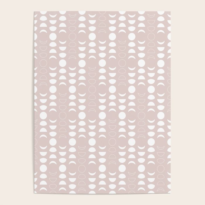 Moon Phases (Light Blush) Poster Gallery Image 4
