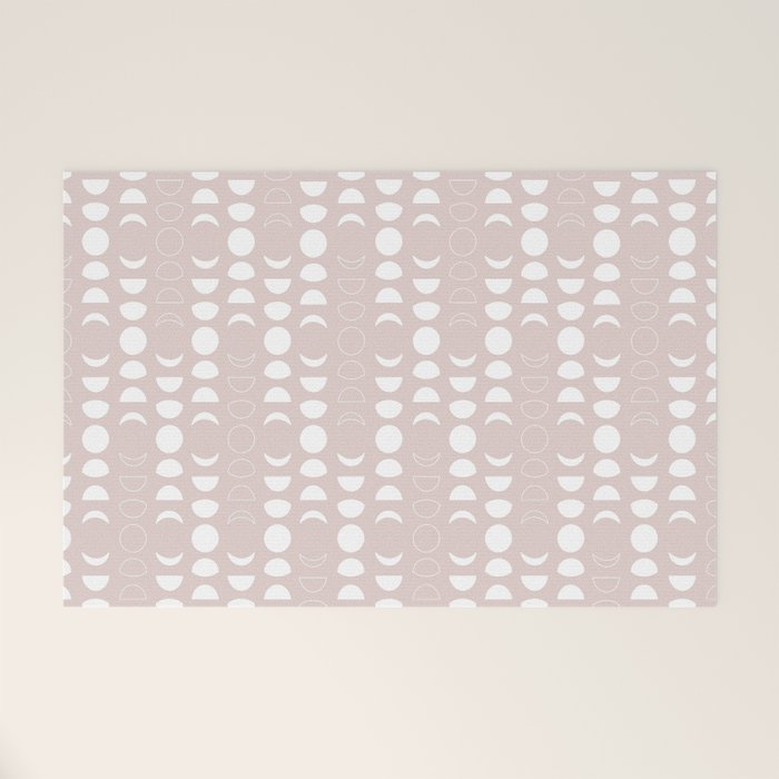 Moon Phases (Light Blush) Welcome Mat Gallery Image 1