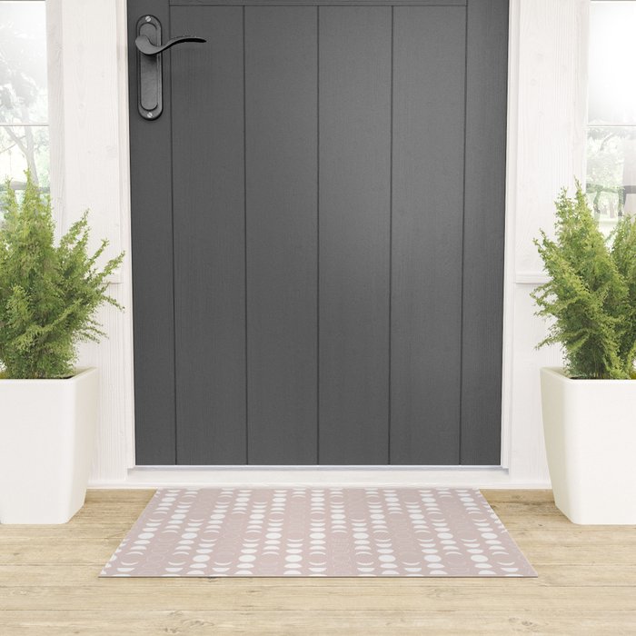 Moon Phases (Light Blush) Welcome Mat Gallery Image 3