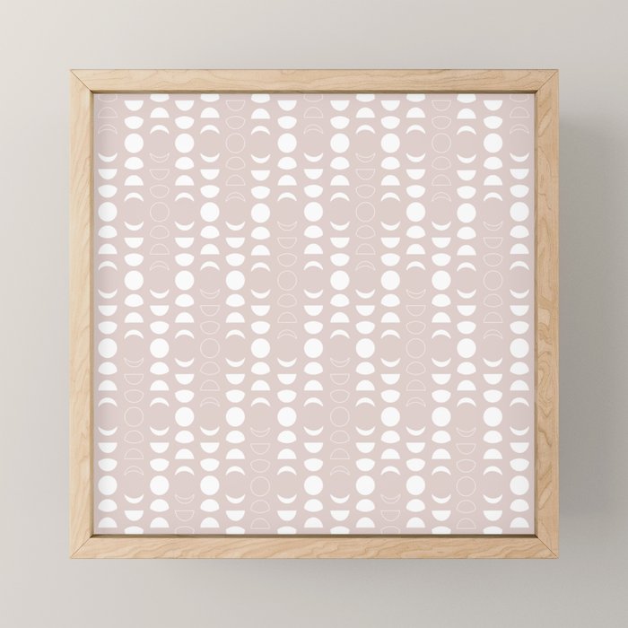Moon Phases (Light Blush) Mini Art Print Gallery Image 1