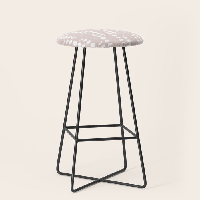 Moon Phases (Light Blush) Stool Gallery Image 1