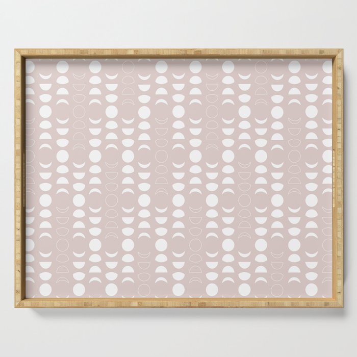 Moon Phases (Light Blush) Serving Tray Gallery Image 1