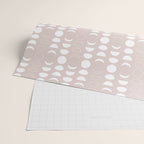 Moon Phases (Light Blush) Wrapping Paper Gallery Image 2
