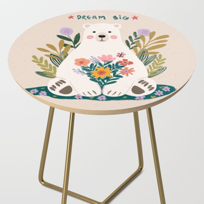 Dream Big Polar Bear Side Table Gallery Image 2