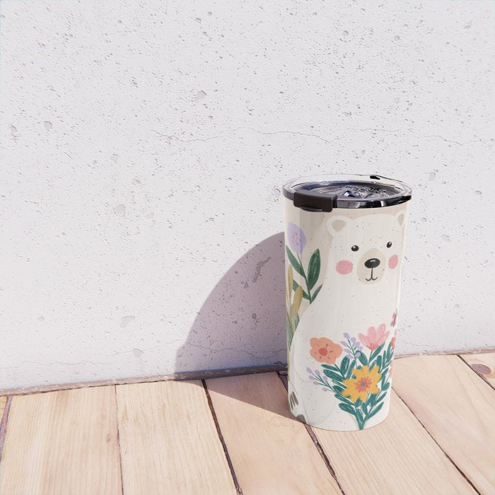 Dream Big Polar Bear Travel Mug Gallery Image 4