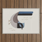 Superb Fairywren, Bird of Australia Outdoor Rug Gallery Image 1