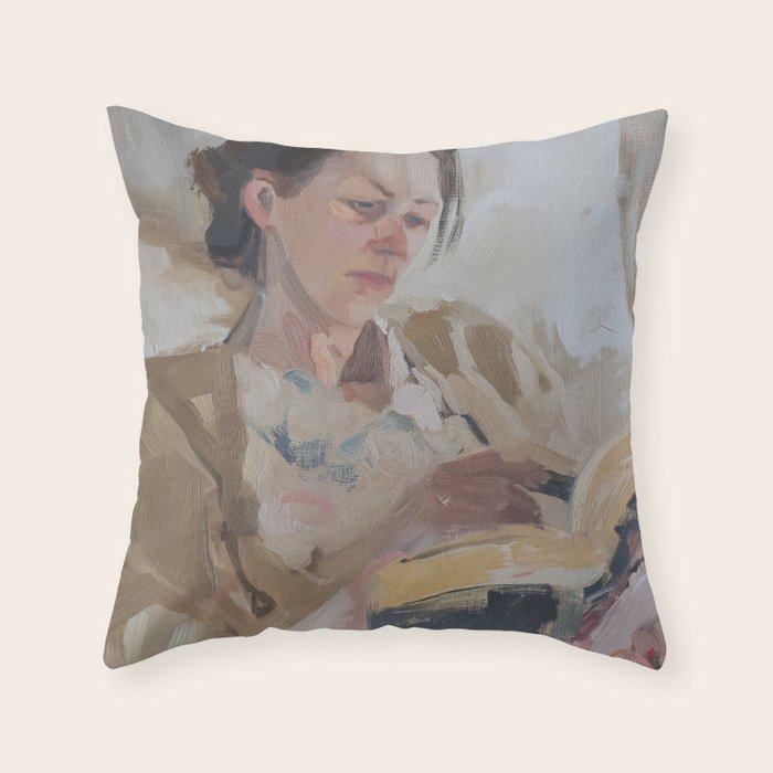Hardcore Bookworm II Throw Pillow Gallery Image 6