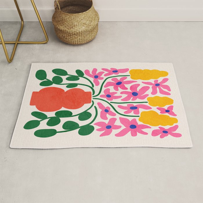FOLIAGE 004: Lily & Orchid | Flower Market Rug