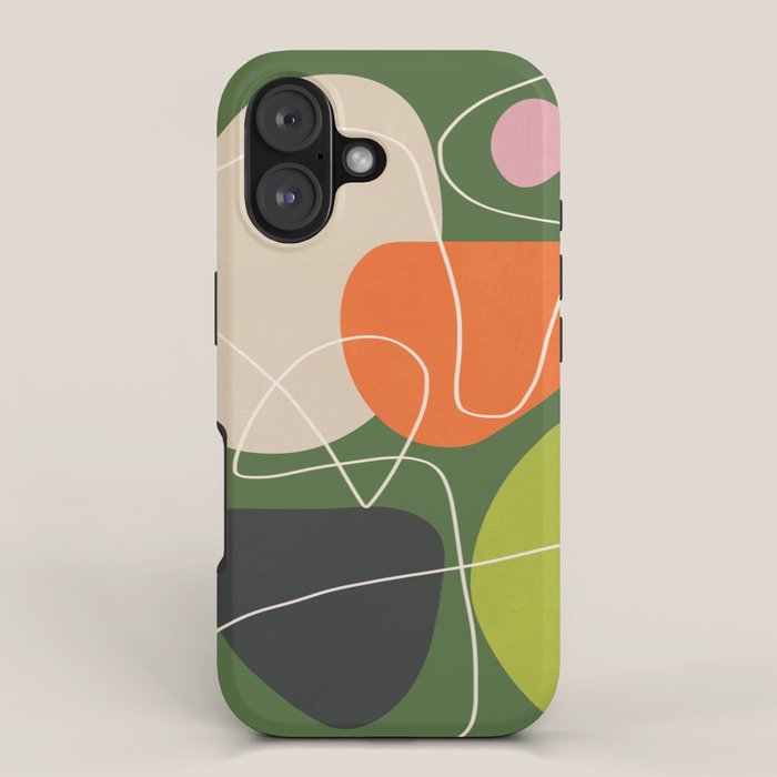 Minimal Colorful Abstract Shapes 10 iPhone Case Gallery Image 1