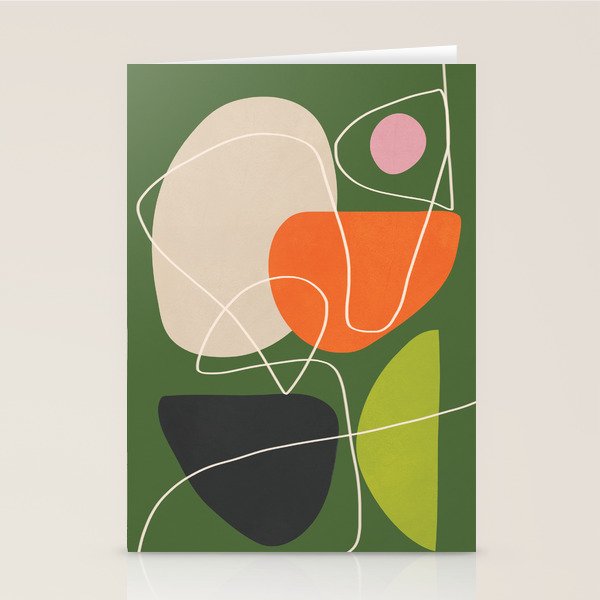 Minimal Colorful Abstract Shapes 10 Stationery Card Gallery Image 2