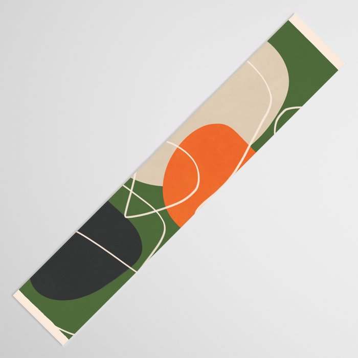 Minimal Colorful Abstract Shapes 10 Table Runner Gallery Image 3