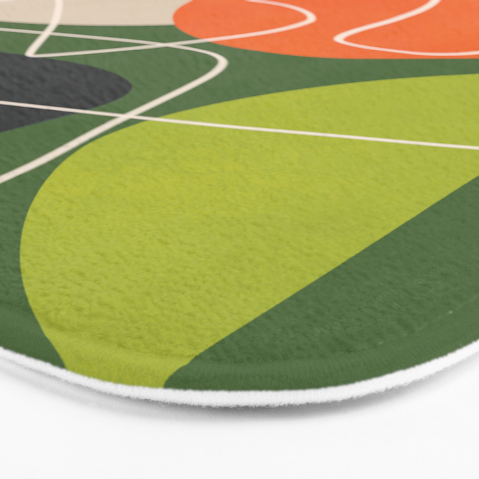 Minimal Colorful Abstract Shapes 10 Bath Mat Gallery Image 3