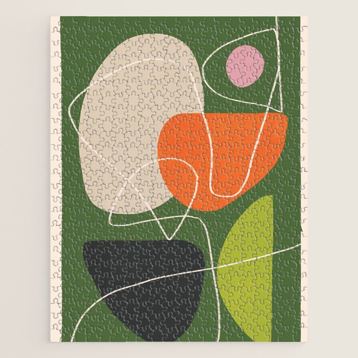 Minimal Colorful Abstract Shapes 10 Jigsaw Puzzle Gallery Image 1
