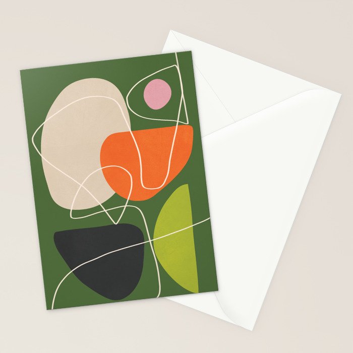 Minimal Colorful Abstract Shapes 10 Stationery Card Gallery Image 2