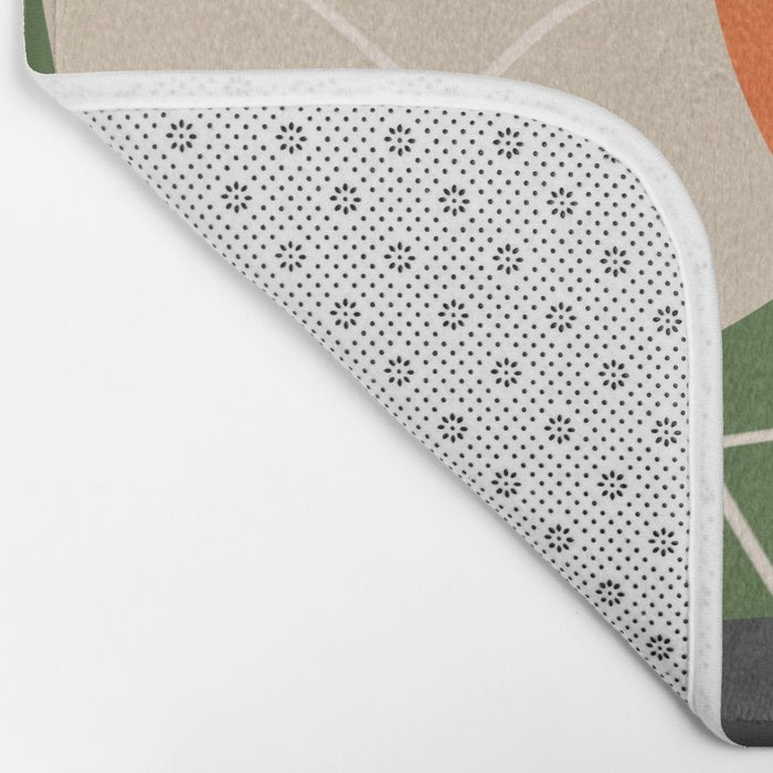 Minimal Colorful Abstract Shapes 10 Bath Mat Gallery Image 2