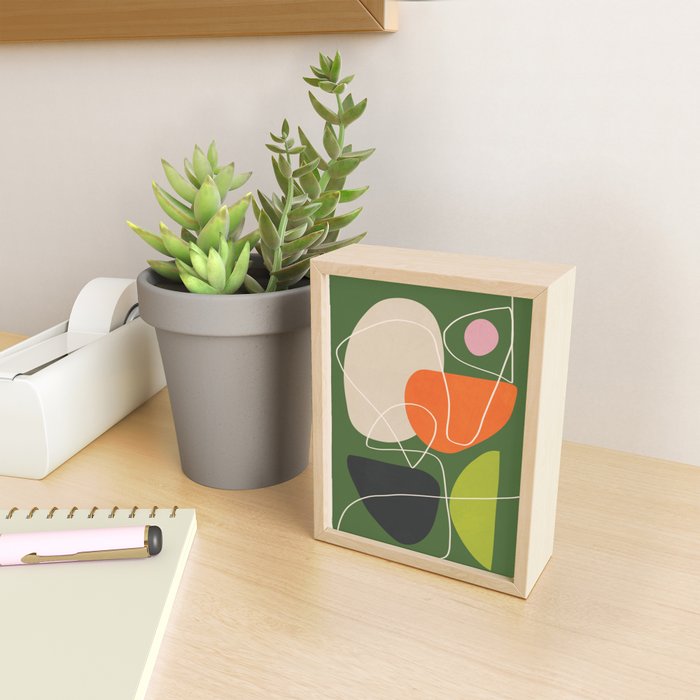 Minimal Colorful Abstract Shapes 10 Mini Art Print Gallery Image 2
