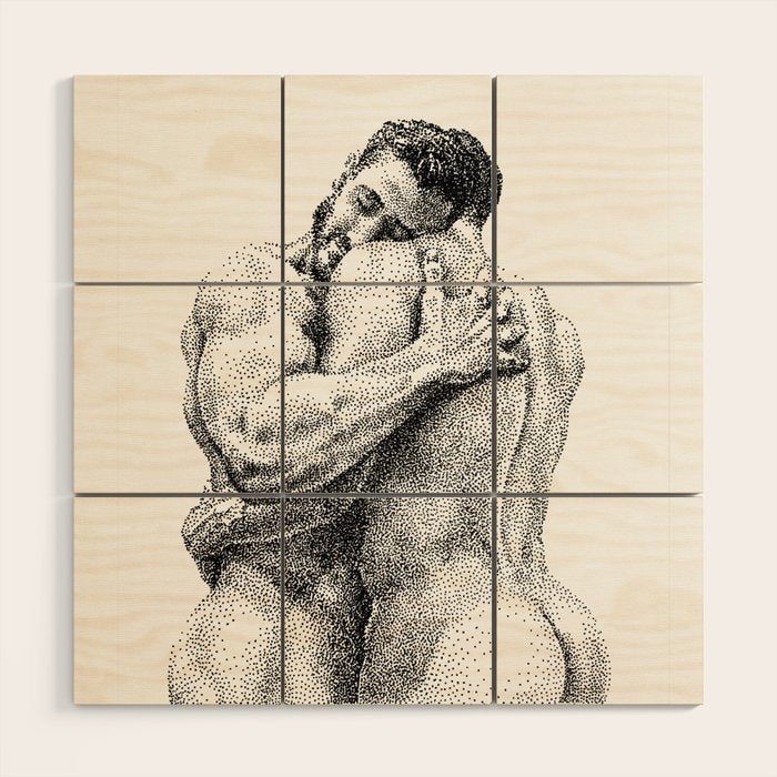 The Lovers - NOODDOODs Wood Wall Art Gallery Image 1