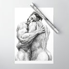 The Lovers - NOODDOODs Wrapping Paper Gallery Image 1