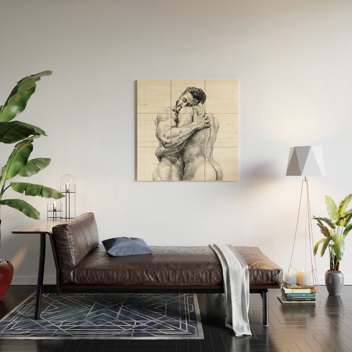 The Lovers - NOODDOODs Wood Wall Art Gallery Image 2