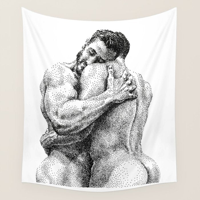 The Lovers - NOODDOODs Wall Tapestry Gallery Image 4