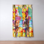 Tropical Grace And Ageless Elegance Without Limits Female Portrait Window Curtain Gallery Image 3