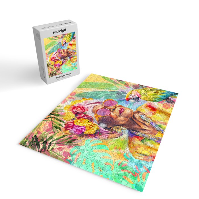 Tropical Grace And Ageless Elegance Without Limits Female Portrait Jigsaw Puzzle Gallery Image 2