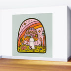Virgo Mushroom Wall Mural Gallery Image 2