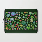 Baby succulents - mix (dark) Laptop Sleeve Gallery Image 1