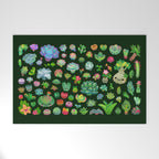 Baby succulents - mix (dark) Welcome Mat Gallery Image 1